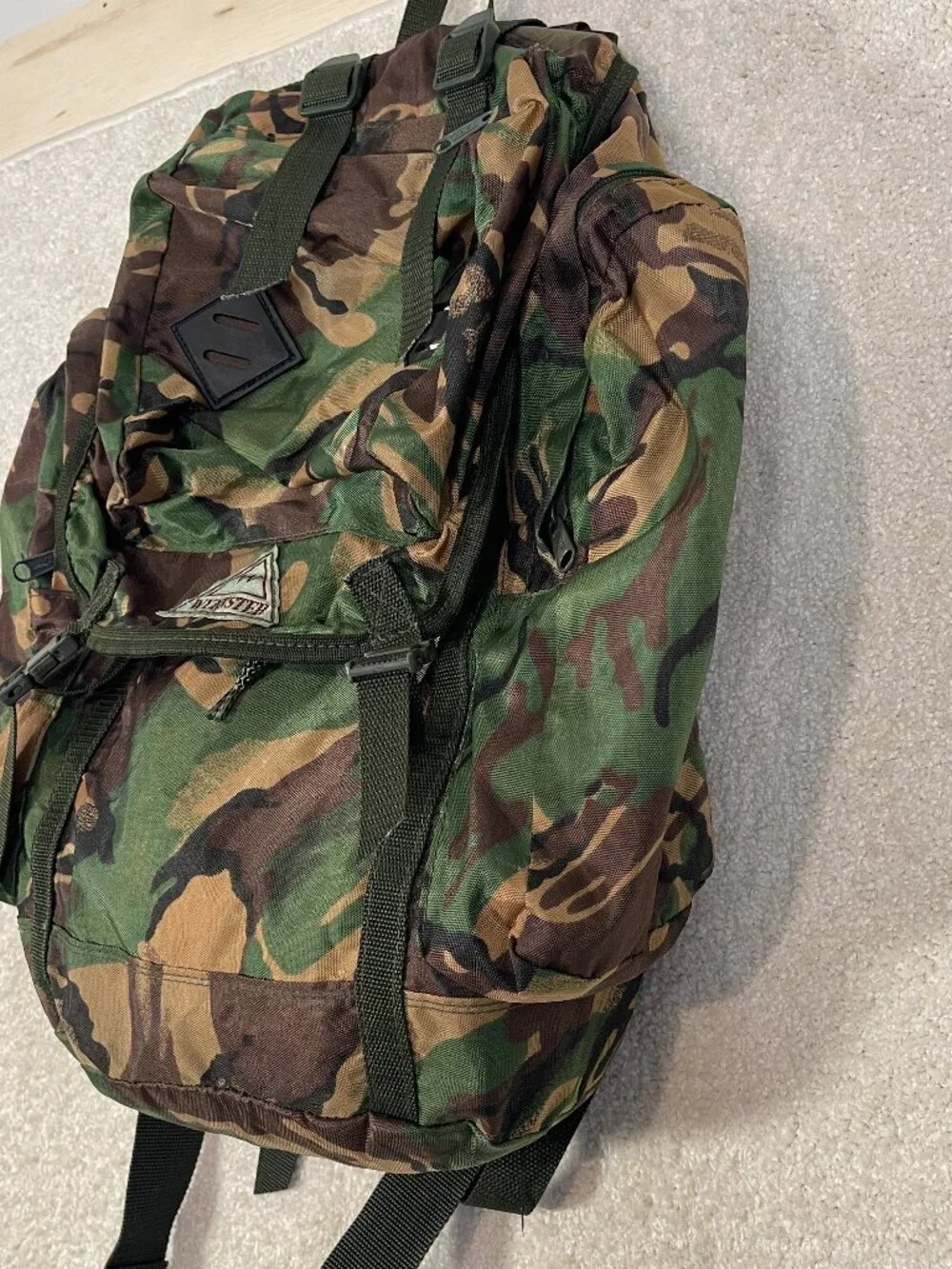 Vintage Wynnster DPM Camo Backpack Mens One Size Hiking Camping Rucksack Outdoor